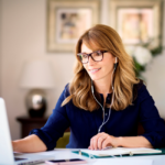 Woman at desk mastering proposal writing